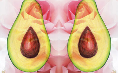 Avocado & Rose Maske